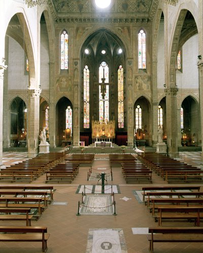 Interior View of the Church by Arnolfo di Cambio